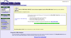 Desktop Screenshot of officialmbaguide.org